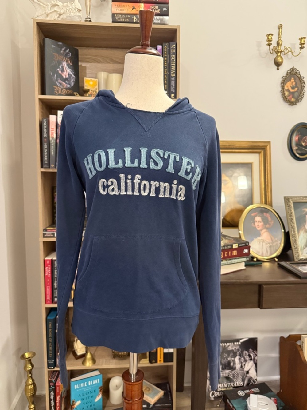 Hollister California Navy Blue Hoodie Sweater